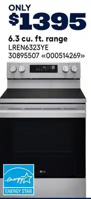 RONA 6.3 cu. ft. range offer