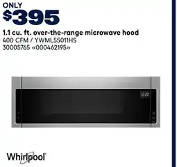 RONA 1.1 cu. ft. over-the-range microwave hood offer