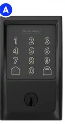 RONA SCHLAGE Encode electronic locks Matte black finish offer