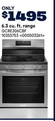 RONA FRIGIDAIRE 6.3 cu. ft. range offer