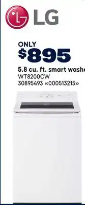 RONA LG 5.8 cu. ft. smart washer offer