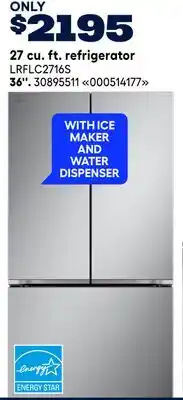 RONA 27 cu. ft. refrigerator 36'' offer