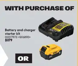 RONA Battery and charger starter kit offer