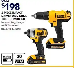 RONA 2-PIECE IMPACT DRIVER AND DRILL TOOL COMBO KIT offer