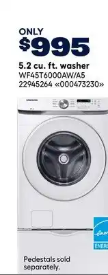 RONA SAMSUNG 5.2 cu. ft. washer offer
