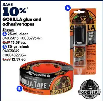 RONA GORILLA glue and adhesive tapes offer