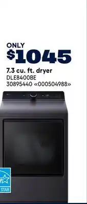RONA LG 7.3 cu. ft. dryer offer
