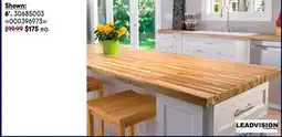 RONA LEADVISION wood countertops offer