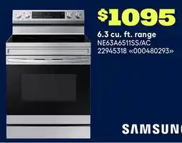 RONA SAMSUNG 6.3 cu. ft. range offer