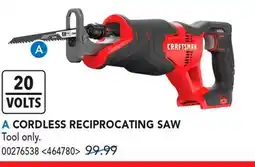 RONA CRAFTSMAN CORDLESS RECIPROCATING SAW offer