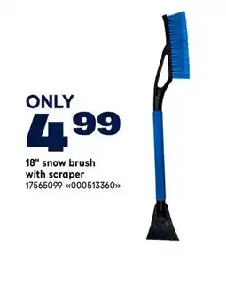 RONA 18 snow brush with scraper offer