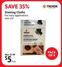 Home Hardware Staining Cloths offer