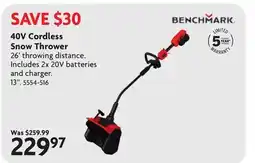 Home Hardware 40V Cordless Snow Thrower offer