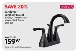 Home Hardware Sandover Lavatory Faucet offer