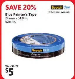 Home Hardware Blue Painter's Tape offer