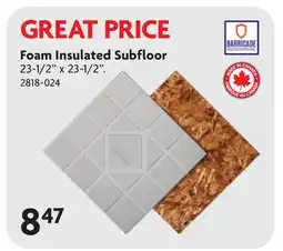 Home Hardware Foam Insulated Subfloor offer