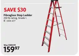 Home Hardware Fibreglass Step Ladder offer