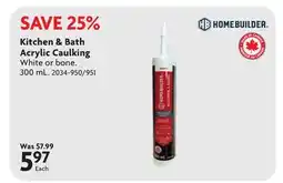 Home Hardware Kitchen & Bath Acrylic Caulking offer