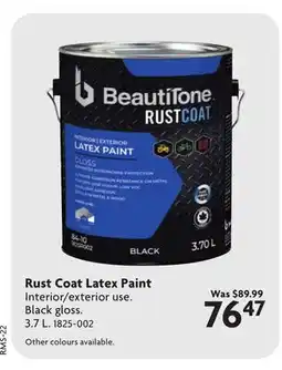Home Hardware Rust Coat Latex Paint offer