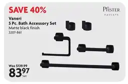 Home Hardware Vaneri 5 Pc. Bath Accessory Set offer