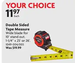 Home Hardware Double Sided Tape Measure offer