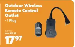 Home Hardware Outdoor Wireless Remote Control Outlet - 1 Plug offer
