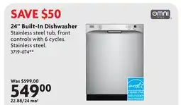 Home Hardware 24 Built-In Dishwasher offer