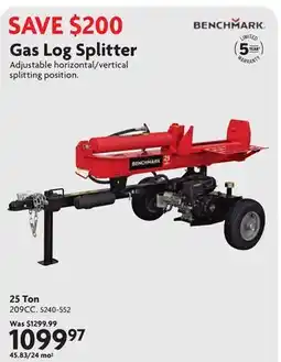 Home Hardware Gas Log Splitter-25 Ton offer