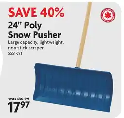 Home Hardware 24 Poly Snow Pusher offer
