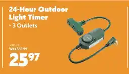 Home Hardware 24-Hour Outdoor Light Timer - 3 Outlets offer