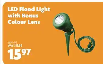 Home Hardware LED Flood Light with Bonus Colour Lens offer