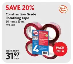 Home Hardware Construction Grade Sheathing Tape offer