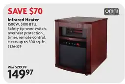 Home Hardware Infrared Heater offer