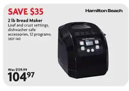 Home Hardware 2 lb Bread Maker offer