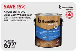 Home Hardware Acrylic Quick Dry Clear Coat Wood Finish offer