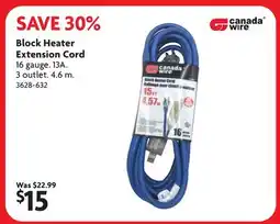 Home Hardware Block Heater Extension Cord offer