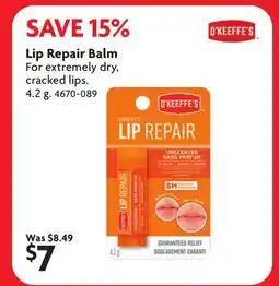 Home Hardware Lip Repair Balm offer