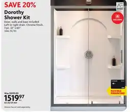 Home Hardware Dorothy Shower Kit offer