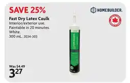 Home Hardware Fast Dry Latex Caulk offer