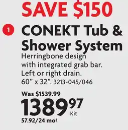 Home Hardware Tub & Shower System offer