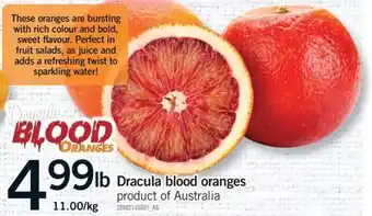 Fortinos DRACULA BLOOD ORANGES offer