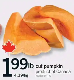 Fortinos CUT PUMPKIN offer
