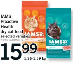 Fortinos IAMS PROACTIVE HEALTH DRY CAT FOOD, 1.36-1.59 KG offer