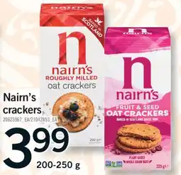 Fortinos NAIRN'S CRACKERS, 200-250 g offer