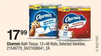 Fortinos CHARMIN BATH TISSUE, 12=48 ROLLS offer