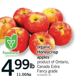Fortinos ORGANIC HONEYCRISP APPLES offer