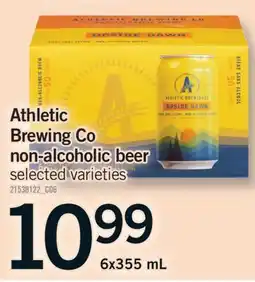 Fortinos ATHLETIC BREWING CO NON-ALCOHOLIC BEER, 6X355 ML offer