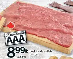 Fortinos BEEF INSIDE CUTLETS offer
