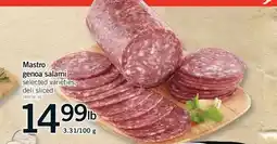 Fortinos MASTRO GENOA SALAMI offer