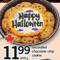 Fortinos DECORATED CHOCOLATE CHIP COOKIE, 659 G offer